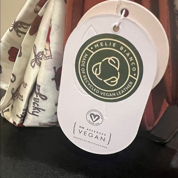 Melie Bianco | “Inez” ~ Red Shoulder Bag w/ Crossbody & Western Motif Scarf - Picture 4 of 17